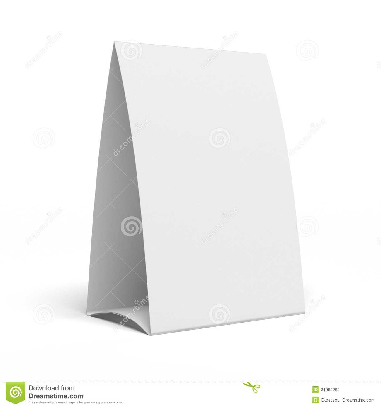 Table Tent Stock Illustration. Illustration Of Showcase Inside Reserved Cards For Tables Templates