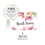 Tableluxe Printable Spring Place Cards With Free Place Card Templates Download