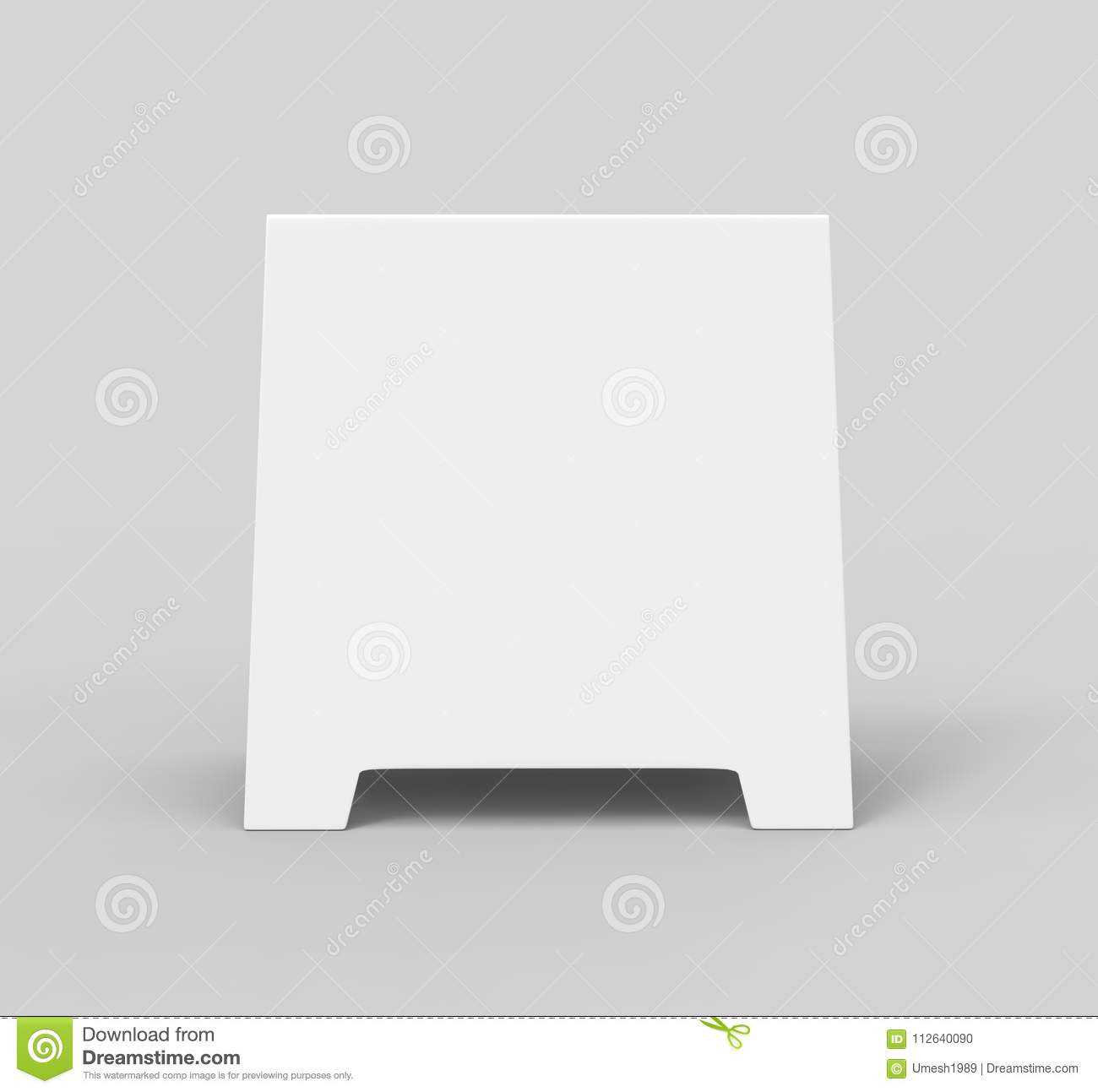 Tablet Tent Card Talkers Promotional Menu Card White Blank For Blank Tent Card Template