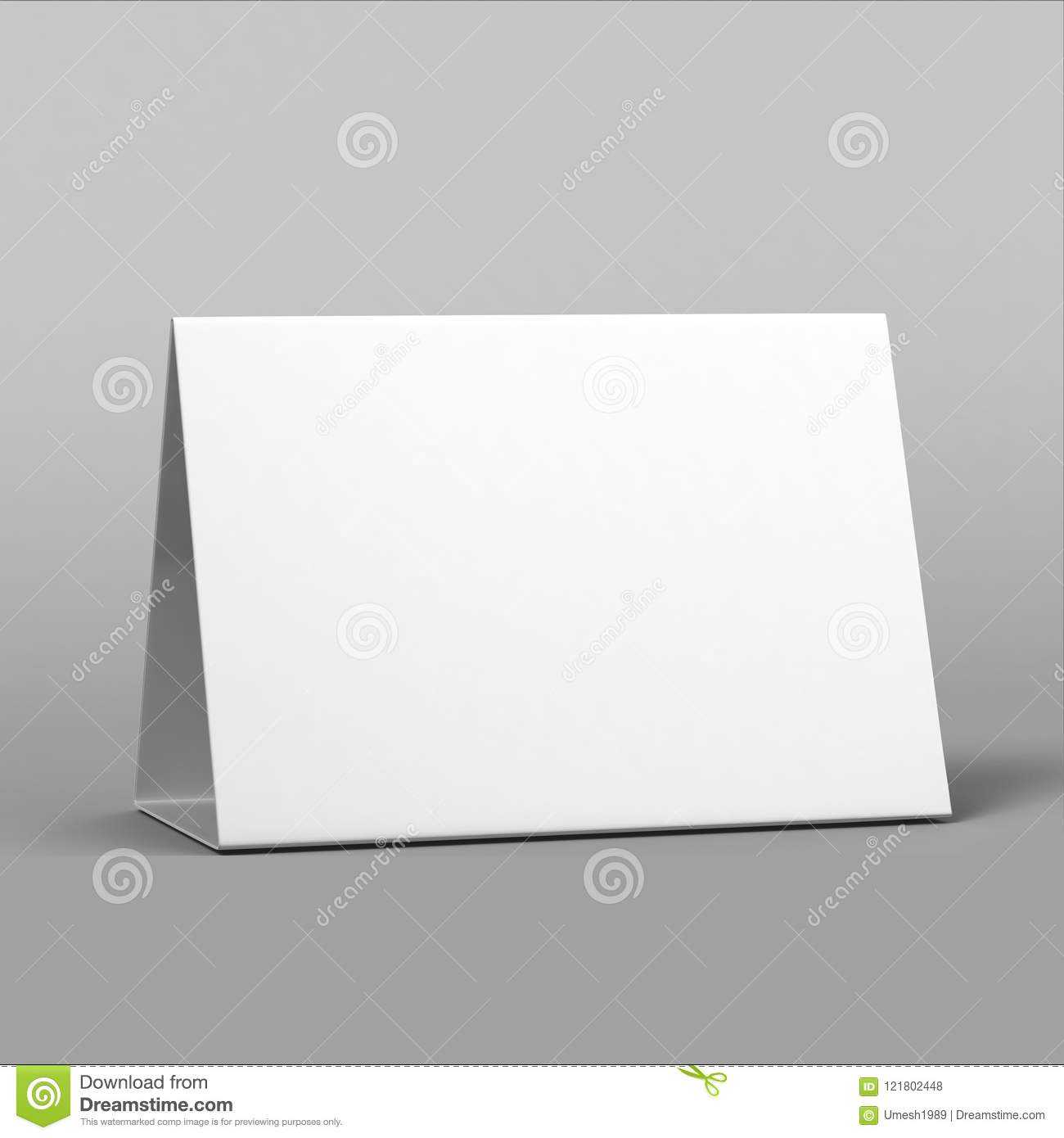 Tablet Tent Talkers Promotional Menu Cards White Blank Empty With Regard To Blank Tent Card Template