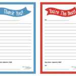 Teacher Appreciation Week – Printable “Thank You” Notes In Thank You Card For Teacher Template