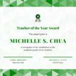 Teacher Of The Year Award Certificate – Templatescanva Intended For Student Of The Year Award Certificate Templates