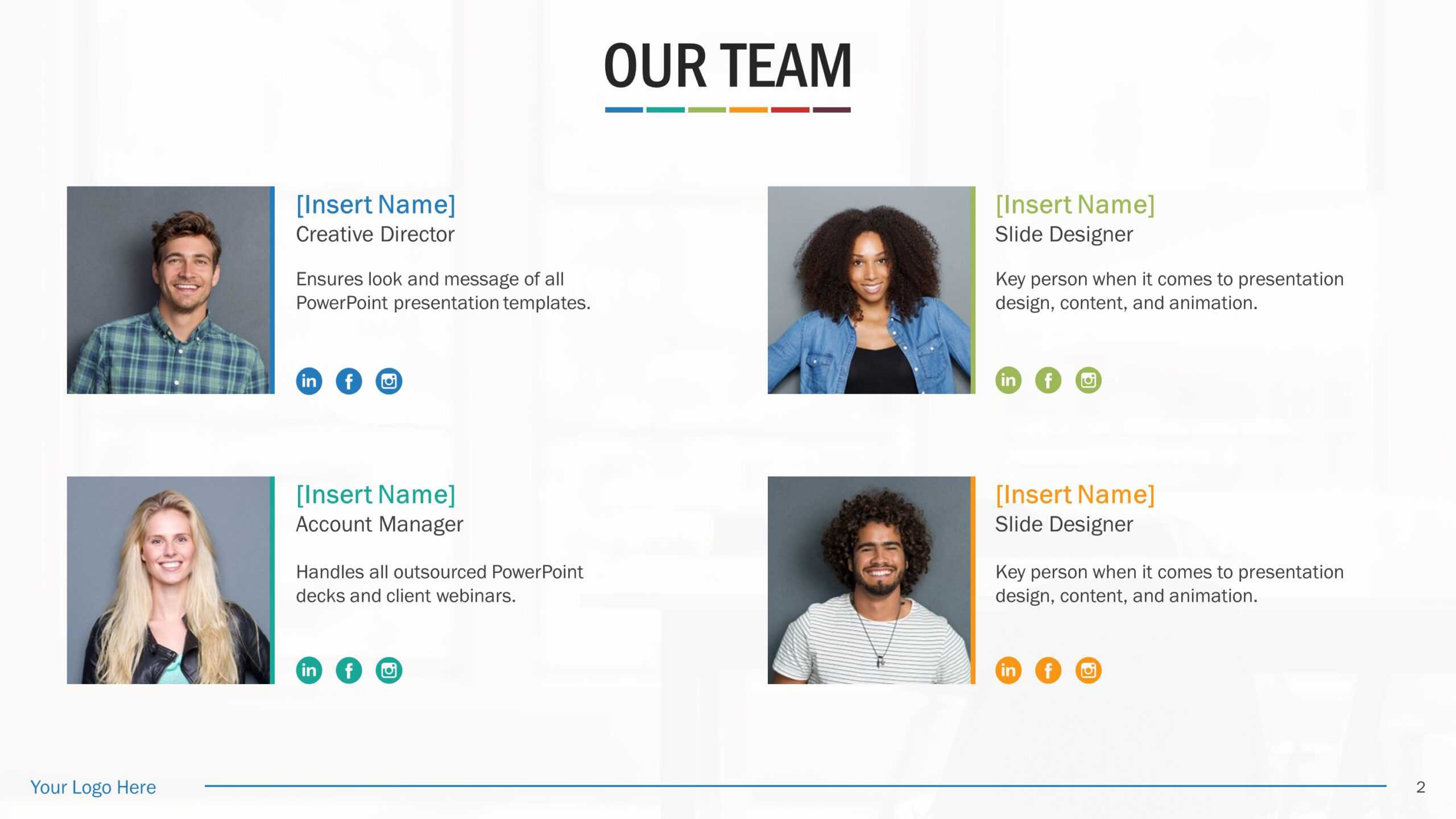Team Biography Slides For Powerpoint Presentation Templates For Biography Powerpoint Template