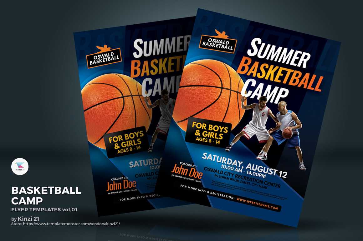 Template 84936 : Basketball Camp Flyer Corporate Identity Intended For Basketball Camp Certificate Template