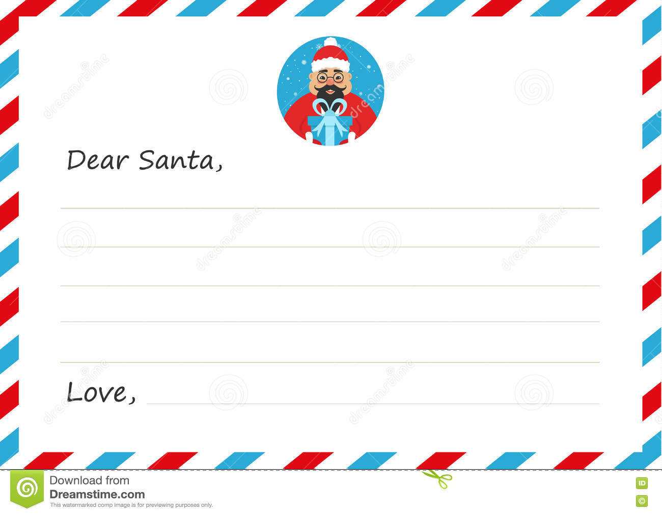 Template Envelope New Year`s Or Christmas Letter To Cute Inside Christmas Note Card Templates
