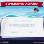 Template Of Certificate For Swimming Award With Swimming Award Certificate Template