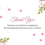 Thank You For Attending Funeral – Oflu.bntl Pertaining To Sympathy Thank You Card Template
