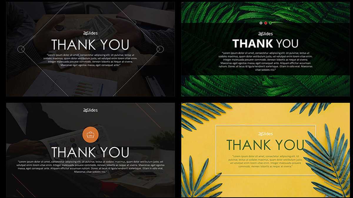 Thank You Slide Free Powerpoint Template For Powerpoint Thank You Card Template