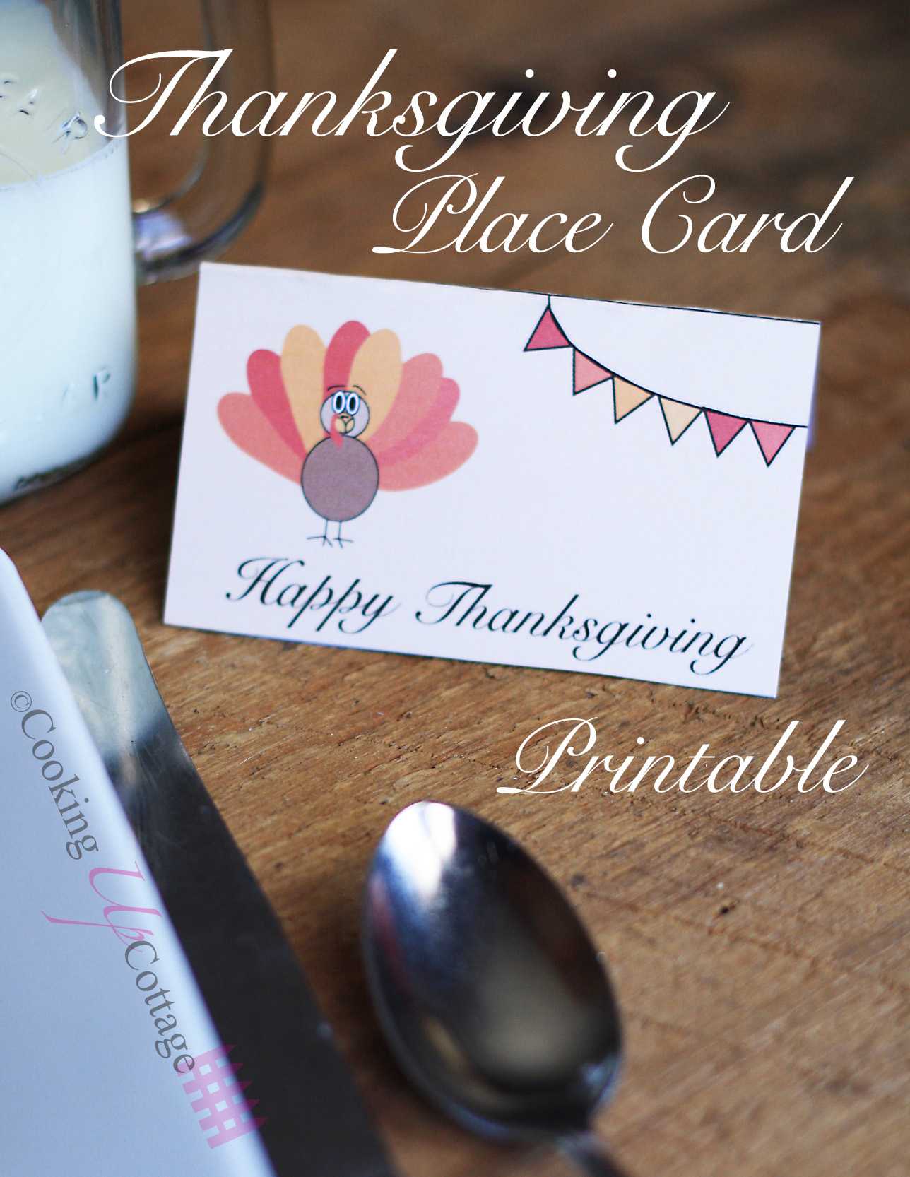 Thanksgiving Place Card Printable – Cooking Up Cottage Inside Thanksgiving Place Card Templates