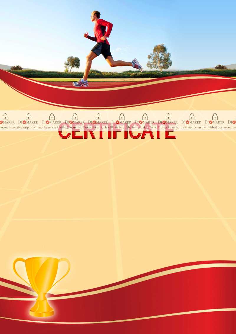 The Certificate Template «Running» – Dimaker – Templates In Athletic Certificate Template