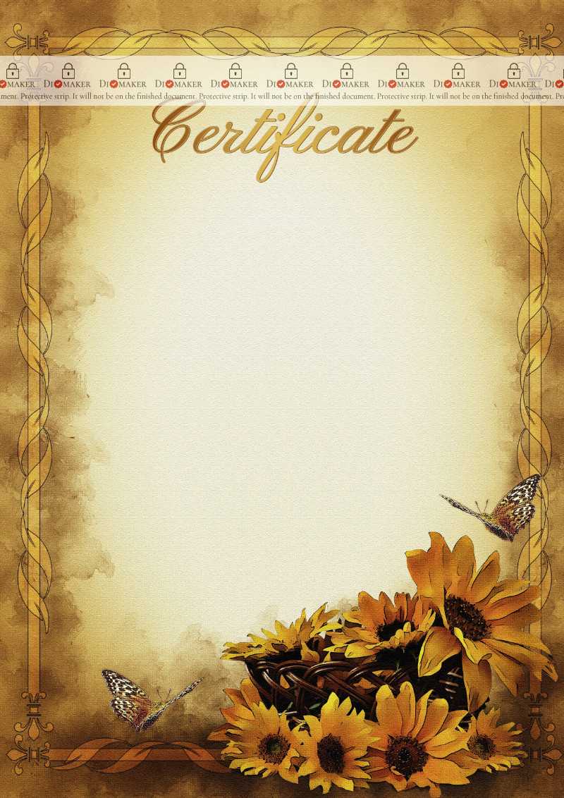 The Certificate Template «Warmth Of The Day» – Dimaker With Player Of The Day Certificate Template