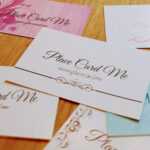 The Definitive Guide To Wedding Place Cards | Place Card Me Throughout Fold Over Place Card Template