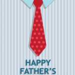 Tie Father's Day Card (Quarter Fold) In Quarter Fold Birthday Card Template