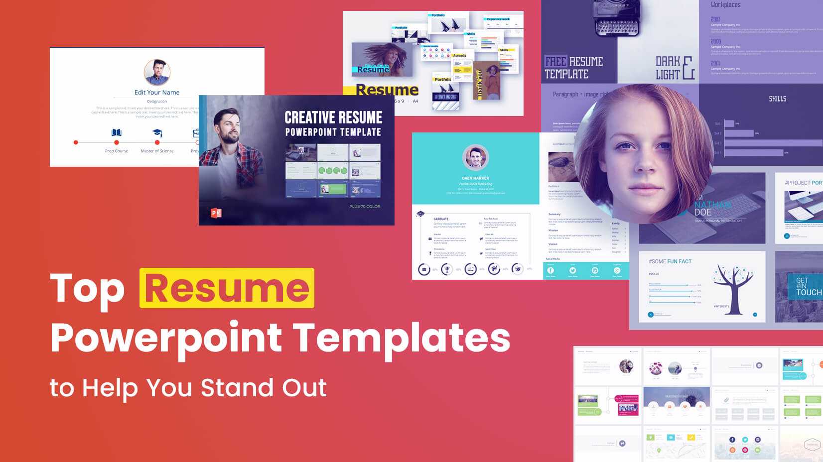 Top Resume Powerpoint Templates To Help You Stand Out With Powerpoint 2007 Template Free Download
