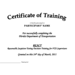 Training Certificate Template Pdf | Blank Certificates Pertaining To Template For Training Certificate