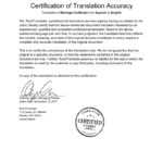 Translation Services In Marriage Certificate Translation Template