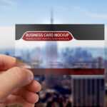 Transparent Business Card Mockup Template Psd On Behance In Transparent Business Cards Template
