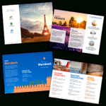 Travel Brochure Templates – Make A Travel Brochure – Venngage With Regard To Travel Guide Brochure Template