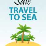Travel To Sea, Tropical Vacation Flyer Template Design With In Island Brochure Template