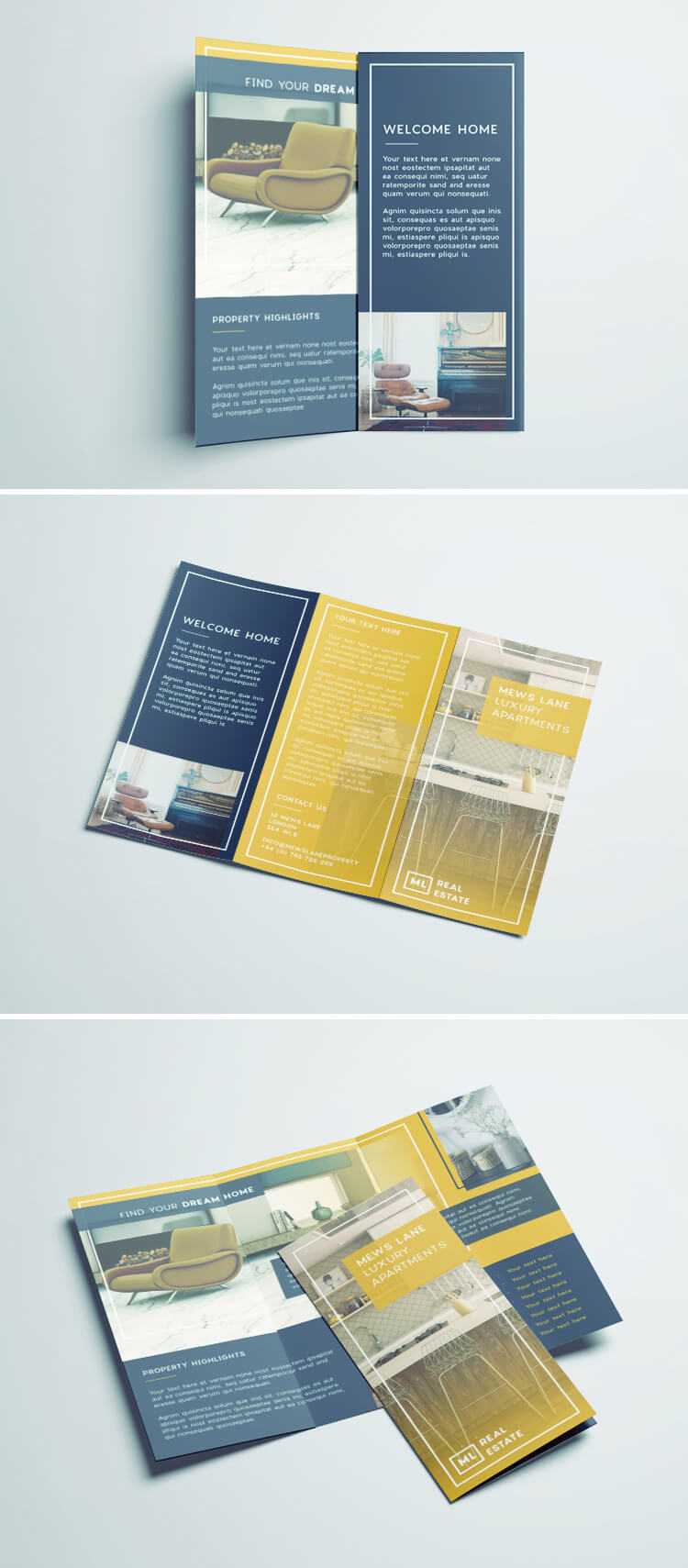 Tri Fold Brochure | Free Indesign Template Inside Z Fold Brochure Template Indesign