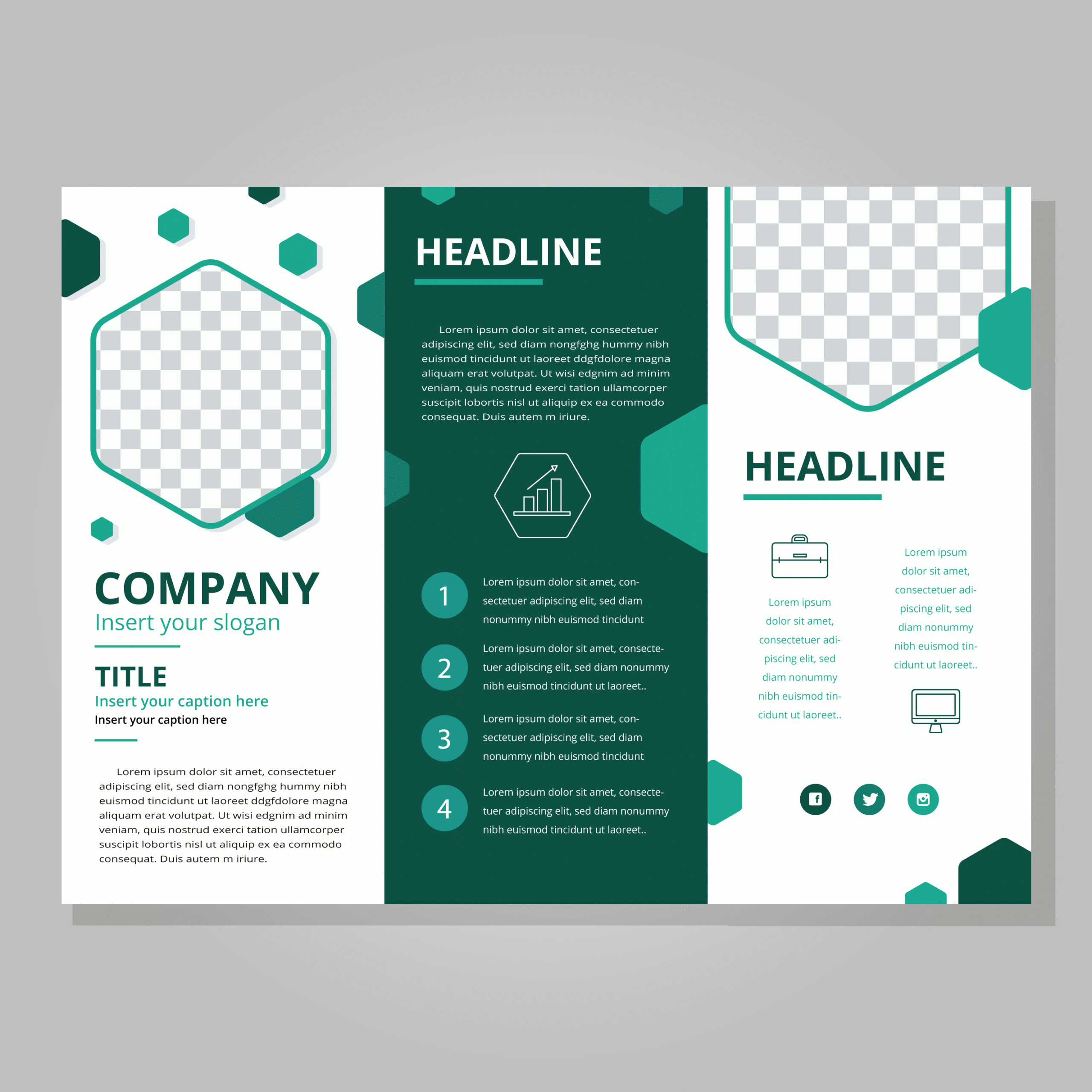 Tri Fold Brochure Free Vector Art – (169 Free Downloads) With Regard To Brochure Template Illustrator Free Download