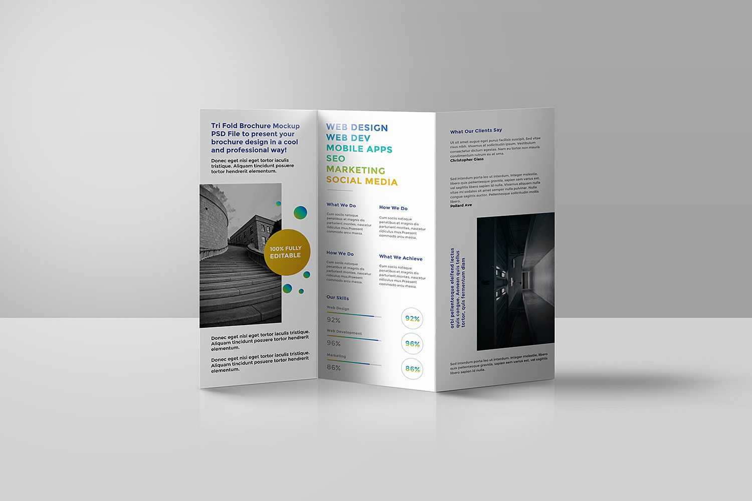 Tri Fold Brochure Mockup Psd – Best Free Mockups With Regard To Free Online Tri Fold Brochure Template