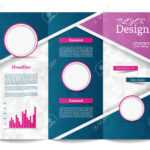 Tri Fold Brochure Template.corporate Business Background Or Cover.. Pertaining To Tri Fold Brochure Publisher Template