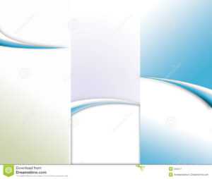 Tri-Fold Brochure Template Stock Illustration. Illustration throughout Free Tri Fold Brochure Templates Microsoft Word