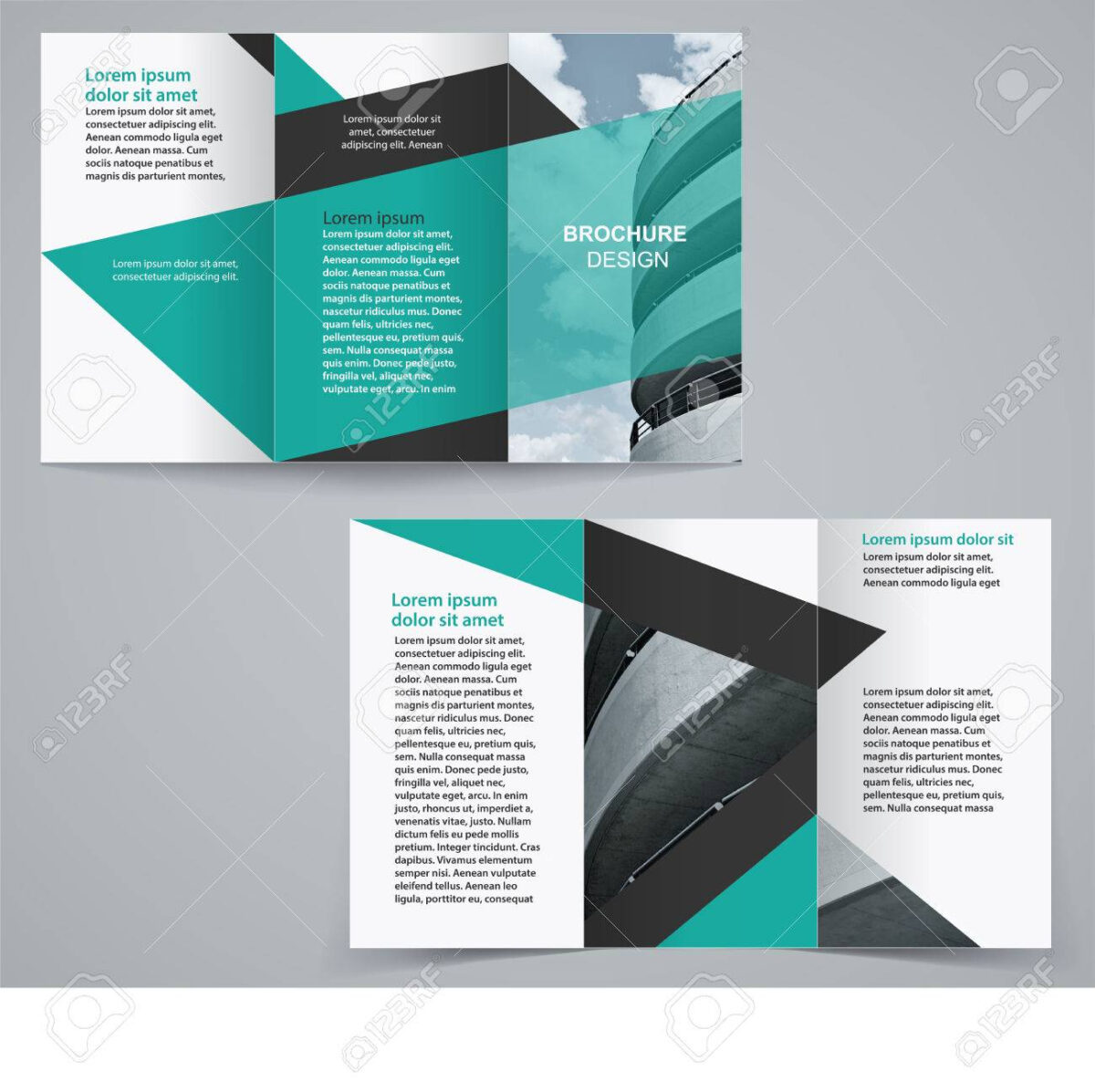 Double Sided Tri Fold Brochure Template Best Business Templates