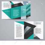 Tri Fold Business Brochure Template, Two Sided Template Design.. With Regard To Double Sided Tri Fold Brochure Template