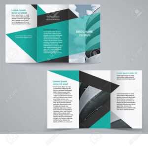 Tri-Fold Business Brochure Template, Two-Sided Template Design.. with regard to Double Sided Tri Fold Brochure Template