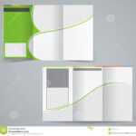 Tri Fold Business Brochure Template, Vector Green Stock Intended For Brochure Template Illustrator Free Download