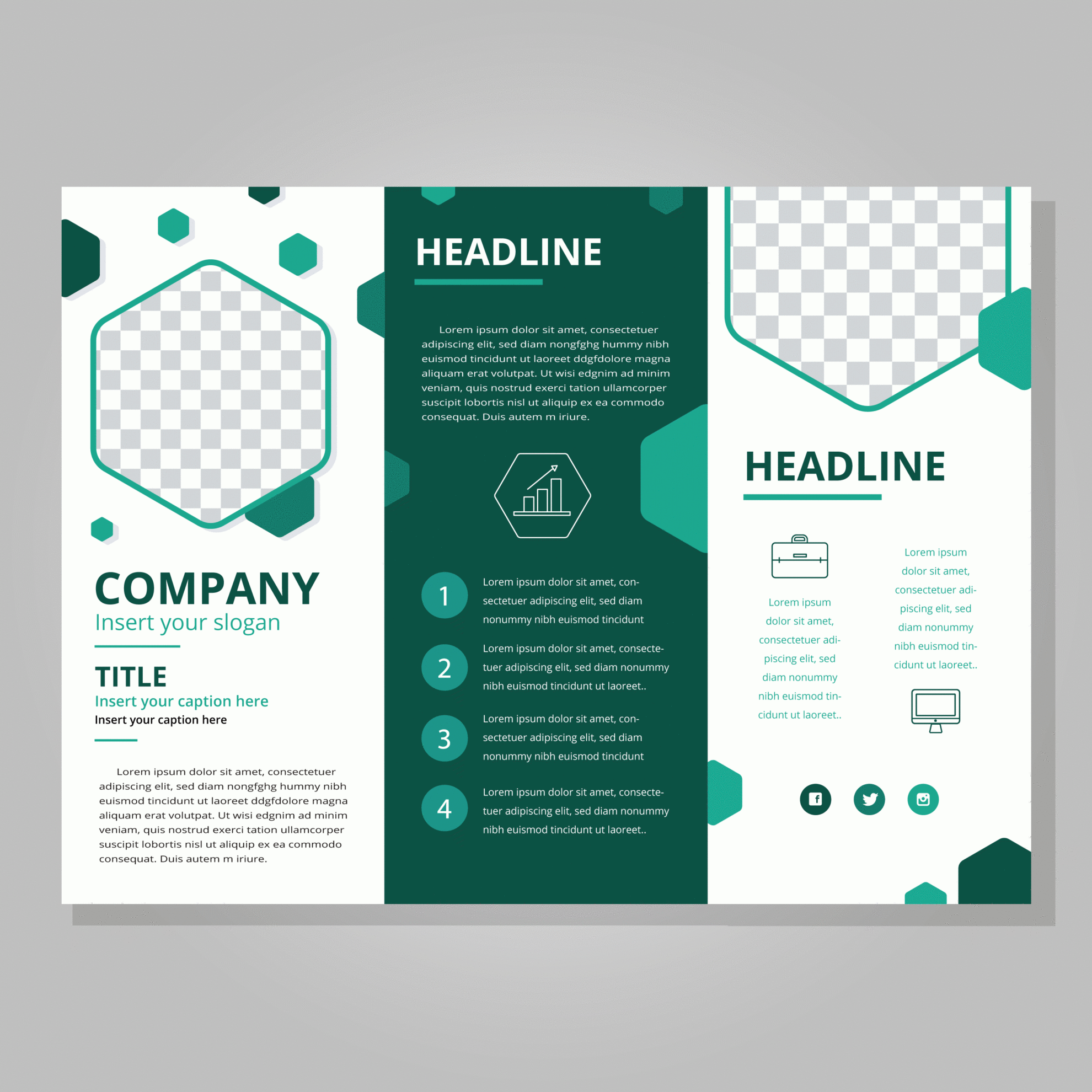 Three Panel Brochure Template