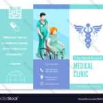 Trifold Brochure Medical Clinic Blue Basic Regarding Medical Office Brochure Templates