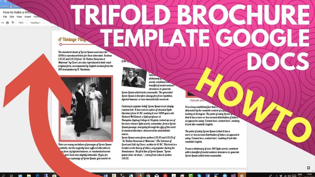 Trifold Brochure Template Google Docs Intended For Google Drive Templates Brochure