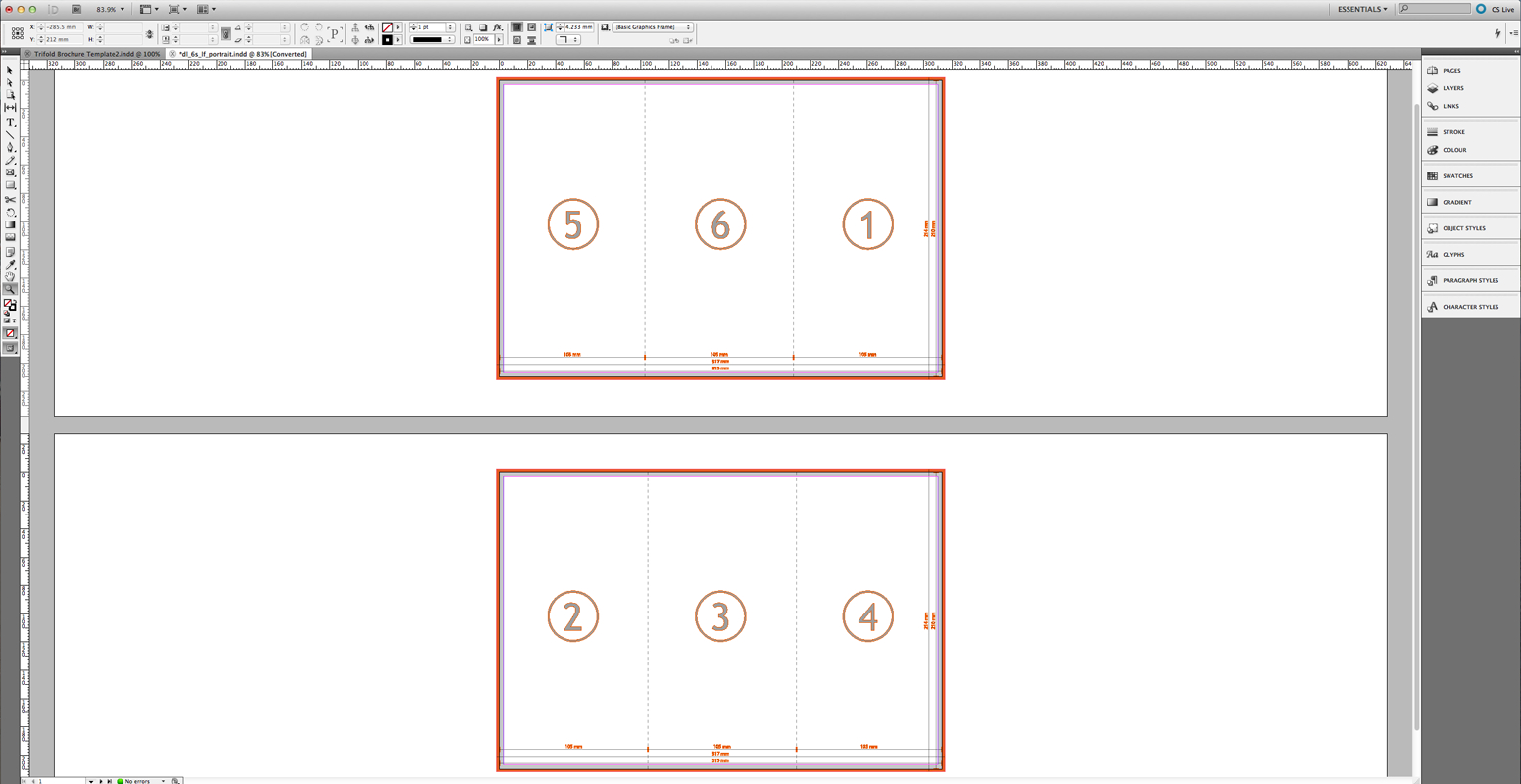 Tutorial: Create A Tri Fold Business Brochure » Saxoprint In Z Fold Brochure Template Indesign