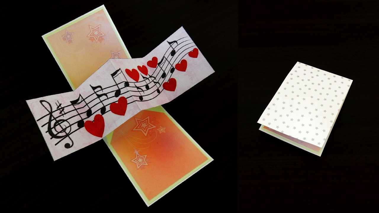 Twist And Pop Music Card – Pop Up Cardtemplate – Ezycraft Intended For Twisting Hearts Pop Up Card Template
