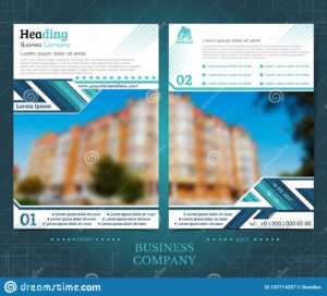 Two Sided Brochure Or Flayer Template Design With One throughout One Sided Brochure Template
