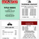 Ultimate Monopoly Title Deeds (Printable)Jonizaak On With Regard To Monopoly Property Card Template