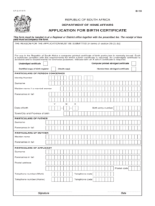 Unabridged Birth Certificate Form - Fill Online, Printable pertaining to South African Birth Certificate Template