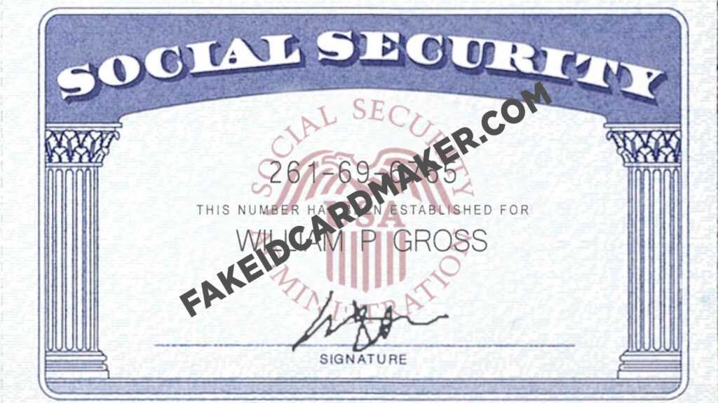 Usa Social Security Card Fake Id Virtual - Fake Id Card Maker for Ss ...