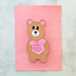 Valentine Bear Card – Hello Wonderful For Teddy Bear Pop Up Card Template Free