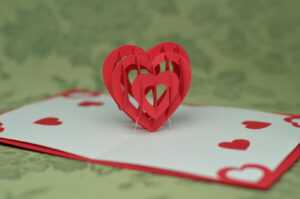 Valentine's Day Pop Up Card: 3D Heart Tutorial - Creative pertaining to 3D Heart Pop Up Card Template Pdf