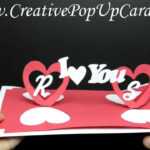 Valentines Day Pop Up Card: Twisting Hearts within Twisting Hearts Pop Up Card Template