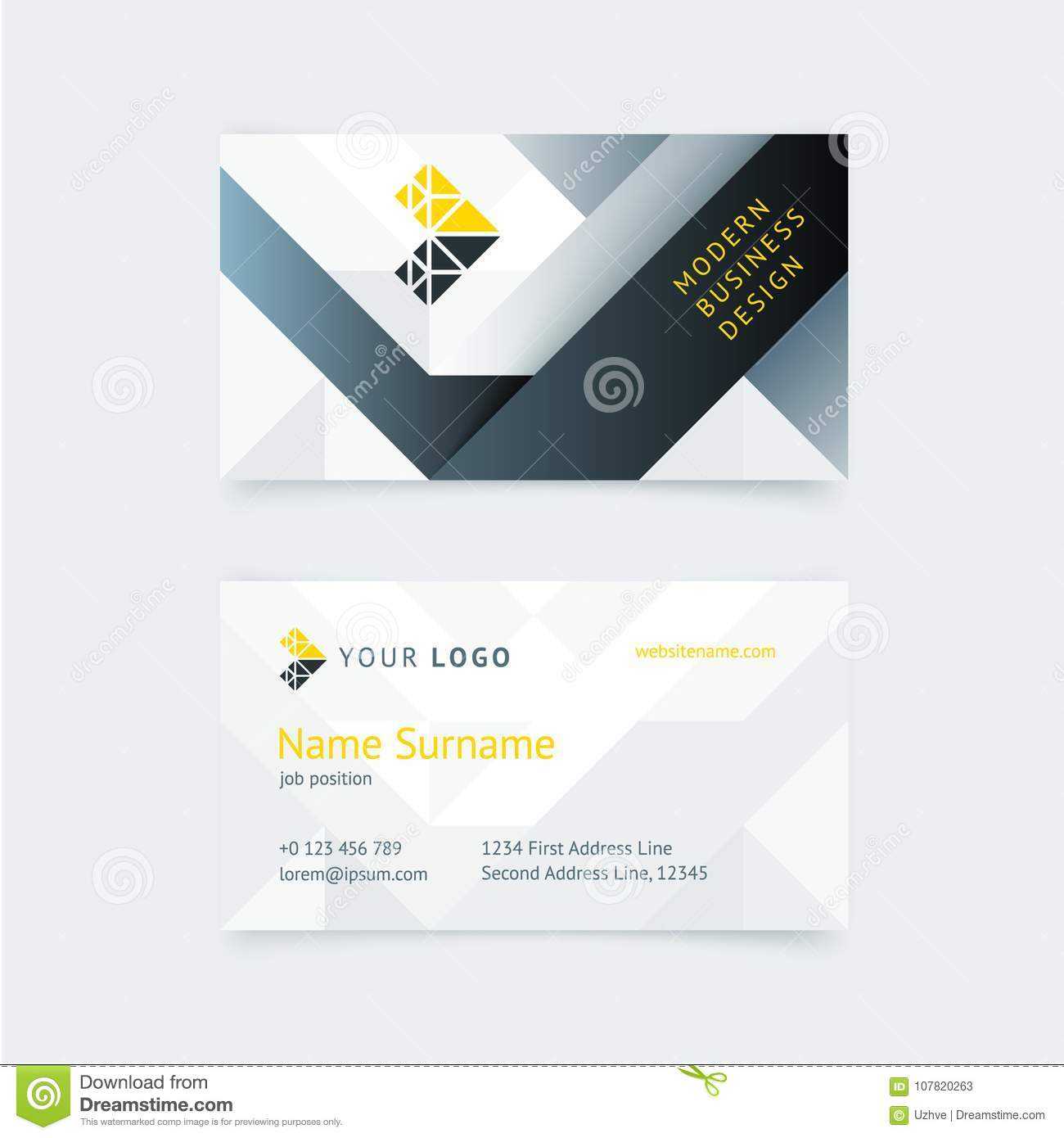 Vector Creative Business Card Template Stock Vector Pertaining To Construction Business Card Templates Download Free