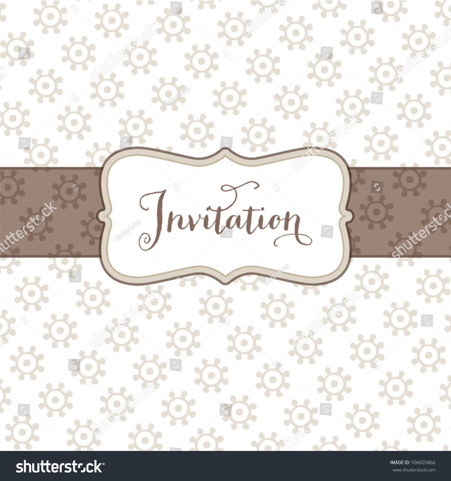 Vector Greeting Card Template Small Floral | Royalty Free For Small Greeting Card Template