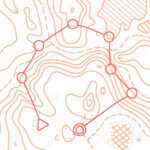 Vector Illustration Of Topographic Orienteering Map With With.. Intended For Orienteering Control Card Template
