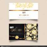 Vector Set Luxury Gift Vouchers Ribbons Gift Box Elegant For Elegant Gift Certificate Template