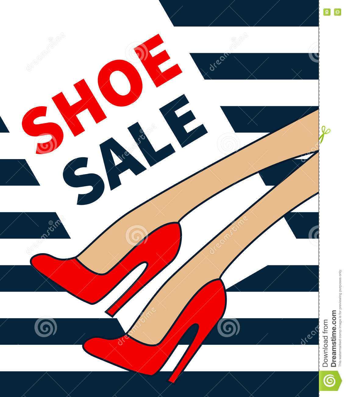 Vector Shoe Sale Stock Vector. Illustration Of Heels – 80561068 Within High Heel Template For Cards