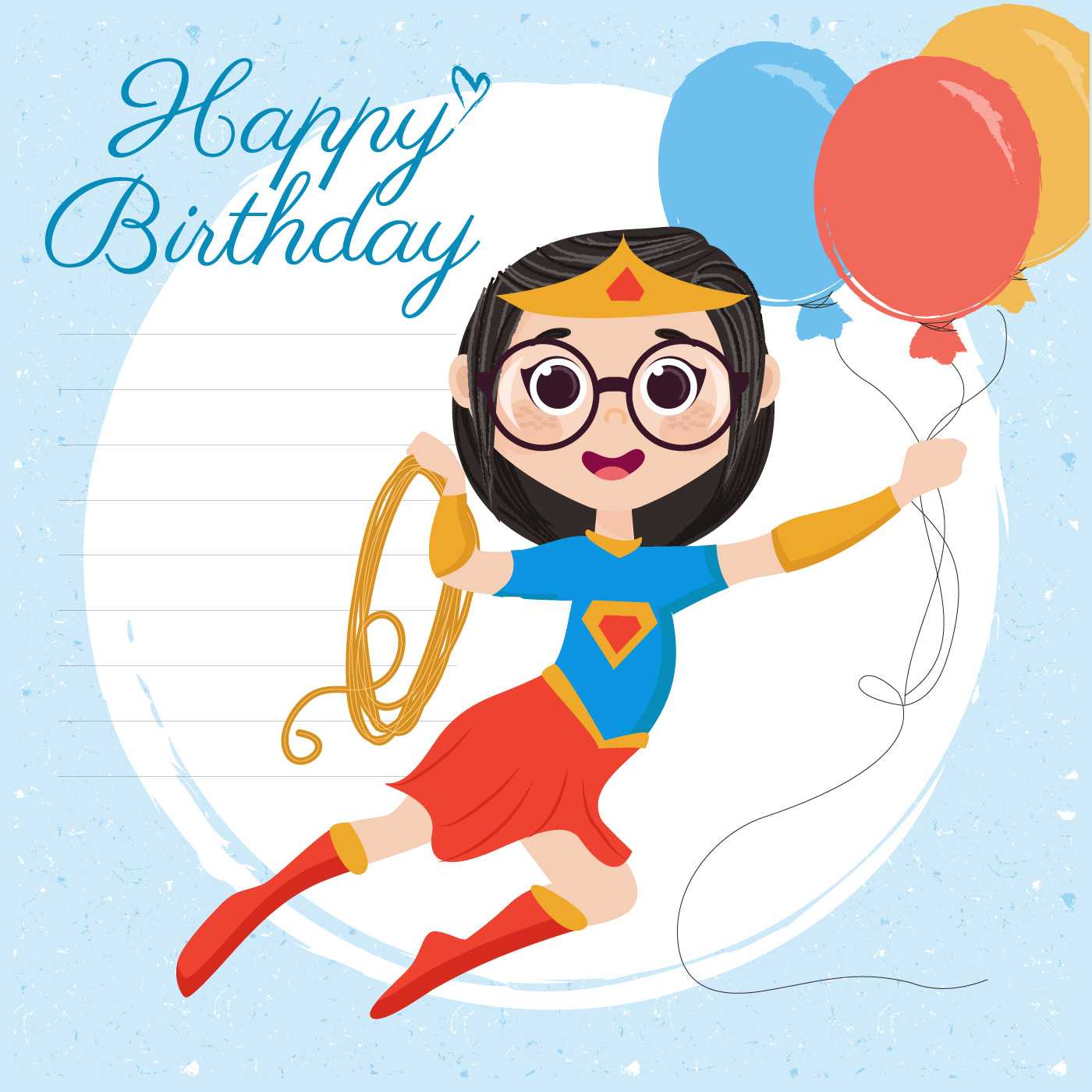 Vector Superhero Happy Birthday Card – Download Free Vectors Inside Superhero Birthday Card Template